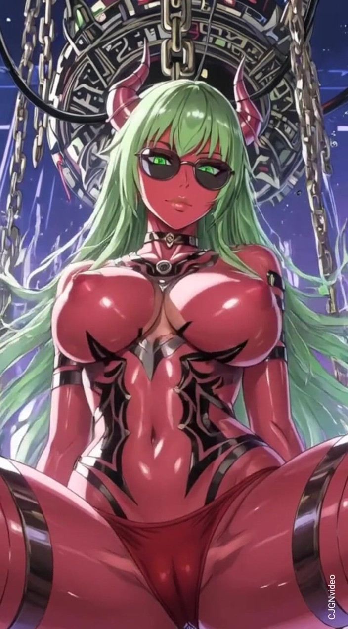 Hot girl dancing: 113. 私のサイバーパンク悪魔がセクシーポーズをとるコンピレーション(AIアニメーション)