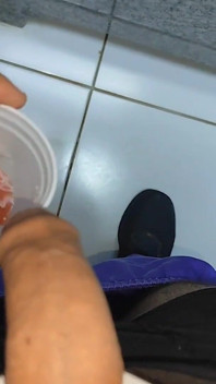 Stepdaddy Dips His Dick Into the Diluted Cum.