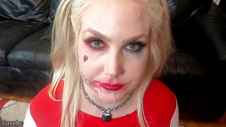 slavebc: Harley Quinn在三个洞里得到它