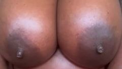 Huge Ebony Tits Worship/big Black Boobs Play +worship Infront of My Step Father