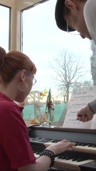 Uniformed redhead teen gets anally fucked
