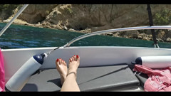 Goddess Lena: Les pieds sur le bateau, partie 1