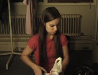Flash Model Amateurs: Cute teen has fun while being interviewed