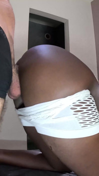 Cute Ebony Teen Fucked and Creampied (fv)