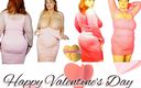 Samantha 38G: V-day Pink Dress Prova med BBW Samantha 38G