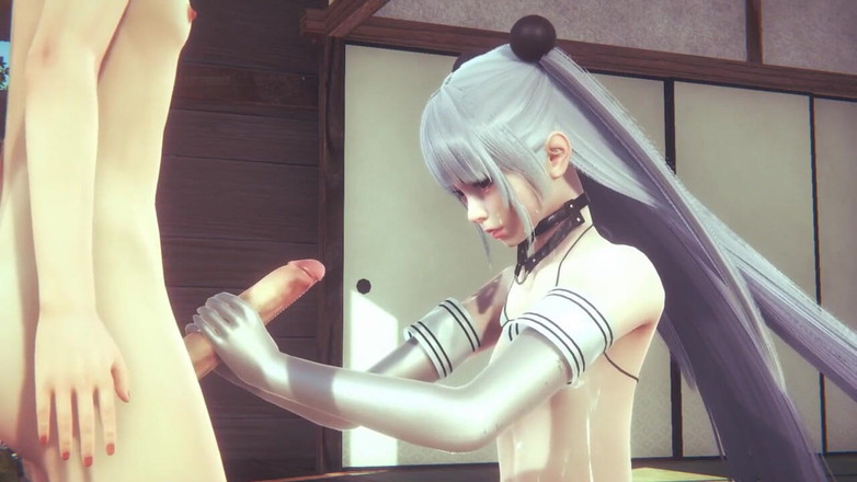 Yaoitube: Yaoi Femboy - Kano aftrekken en geneukt met andere femboy