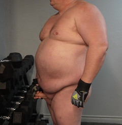 Beefy Brian: Muscle Chub Bear Working Out