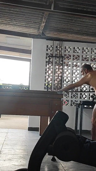 Camera Films Straight Players Playing Pool and Naked