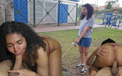 Found This Slutty Tgirl at the Park and Invited Me to Fuck Her Bareback thumbnail