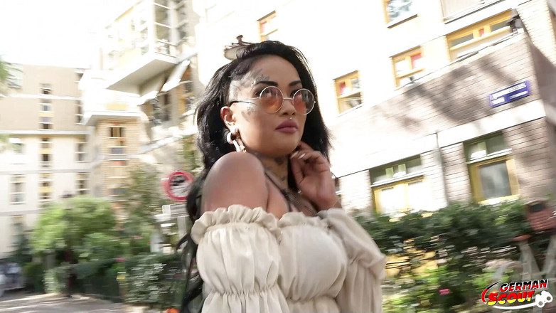 German Scout: German Scout - Inked Latina Bibi Diamond Pickup for Fuck