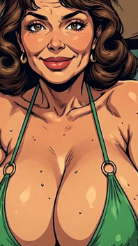 Bikini Old Babes 3D Ai Art