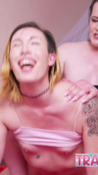 Trans Teen Riley Ivy Gets Anal for Being Lazy