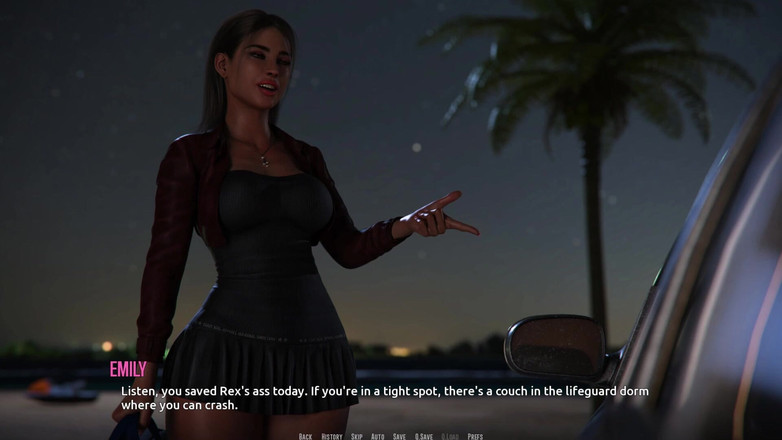 3D Cartoon Porn: Domino Beach 2: Fatalny nocny spacer Jhona z Emily