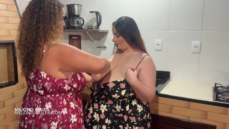 Melon Juggler: Latinskoamerické dojičky Analua BbW a Julia Leite