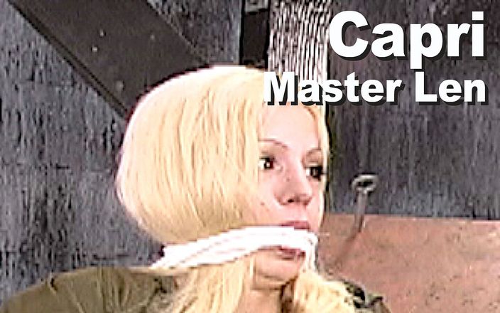 Picticon bondage and fetish: Capri a Mistr Len BDSM vězeňský výslech