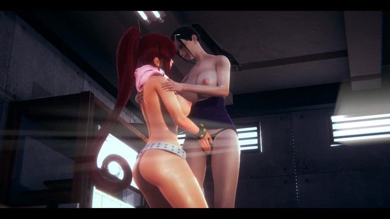 HentaiTubes: Некоромная Toppa Gurren Lagann Хентай - Yoko занимается сексом на складе - японское азиатское манга, аниме-игра, порно-игра