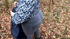 Bouncy Tits Action: Spanking Her Tits and Ass in the Woods