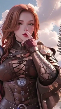 Kırmızı kraliçenin epik yolculuğu! Gotik salondaki soğuk güzellik, ağır zırh altında tembel bir savaşçı mı?