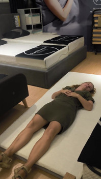 De matras proberen