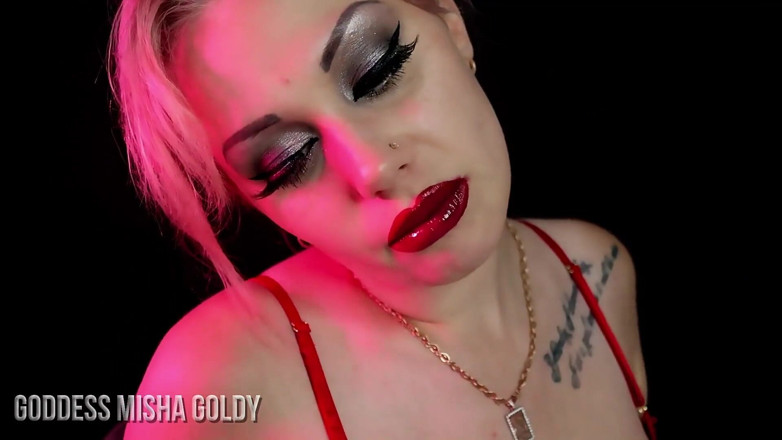 Goddess Misha Goldy: Pelatihan kecanduan bibir! Jadilah benar-benar dicuci otak! Goon &amp; coli 1