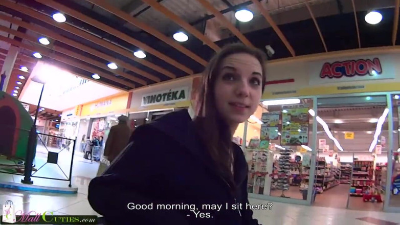 Old Nanny: MALLCUTIES - An adorable teen Liliet loves having sex with strangers