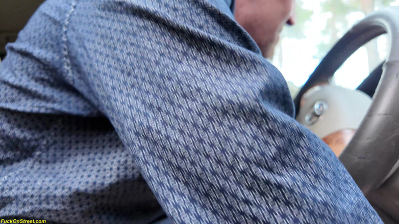 Fuck On Street: Saggy Tits Girl Ass Fucked in a Parked Car