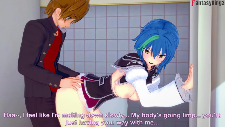 Fantasy king: Xenovia e Issei follan en los baños, Rias descubre - serie...