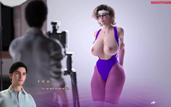 Naughty gameplays: Une MILF sexy aux seins énormes qui rebondissent adore ses gros...