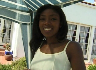 Black Jass: Sexy ebony babe loves jumping on big white cocks