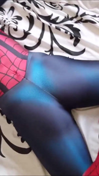 Blowjob kostum SpiderGirl baru