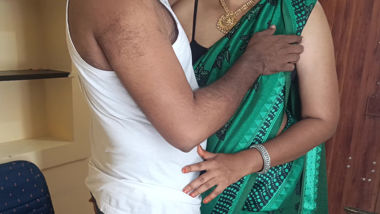 Palani69: Grüne farbe, sari-tante, heißes virales romantik-video