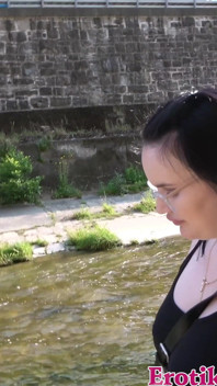 German Chubby Tattoo Slut Fucked on the Street