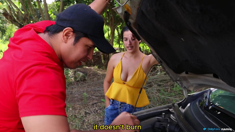 Solo_incognita: Friends Reward the Mechanic with Their Big Tits