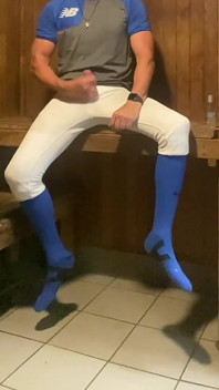 Jockdad87 Edges in the Sauna Blue Baseballgear