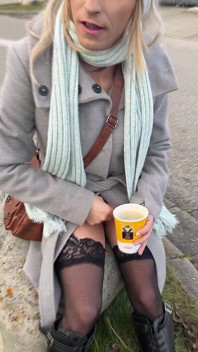 Tranny Girl Shopping in Hot Lingerie! Public Wanking and Pissing in Coffee!