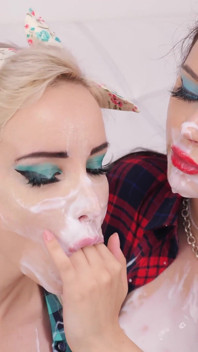 Бесконечный поток спермы - Crempie и буккаке подборка - Ksu Colt и фиолетовая сучка