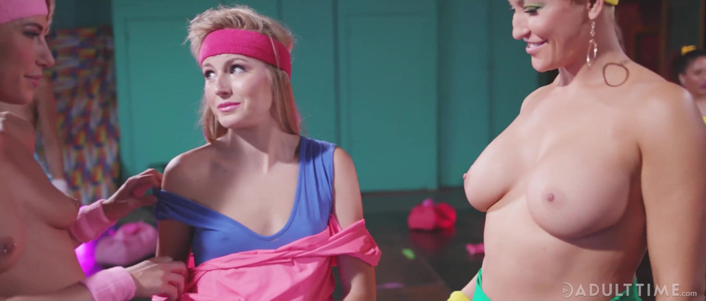 Adult Time: GIRLCORE - The go girls- lesbian aerobics