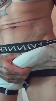 In His Underwear