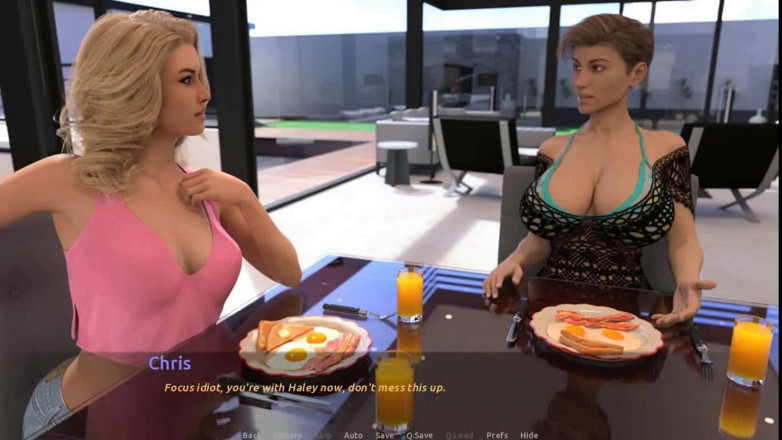 Dirty GamesXxX: The visit: a blonde girl is doing a foot job...