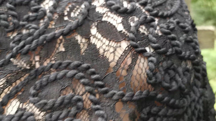 Bouncy Tits Action: Tits slapping in black fishnets