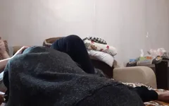 Sexo lésbico rápido na cama