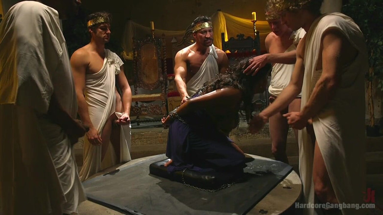 Hardcore Gangbang by Kink: Nymphomanische göttin-abgeschleppt und gangbang vom griechischen rat!