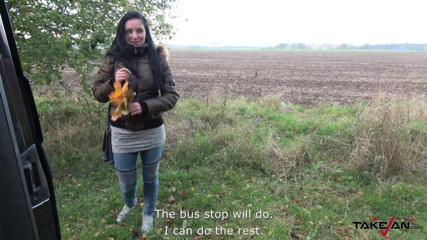 Take Van: Deep fuck for cheated European brunette college girl