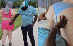 Big juicy ass booty clapper & jamdown: Chlap v parku nemohl odolat mé velké krásce SSBBW velký...