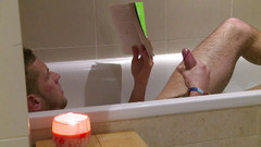 Macho Guys: Theo Reid и Dan Broughton, расслабляющий секс в горячей ванне, с романтическими свечами