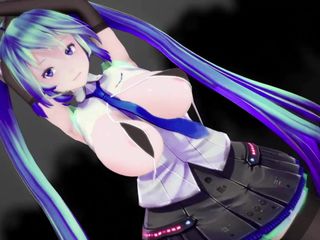 Smixix: Thicc Hatsune miku लंड के गीत पर नाच रही है कोई पैंटी नहीं हेनतई एमएमडी 3डी गहरे नीले बालों का रंग संपादित करें smixix