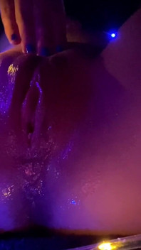 Artsy, Oily, String Light Pussy Rubbing