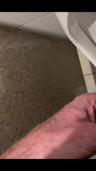 Free Punlic Urinal Piss by Request. Enjoy Seeing a Stepdaddy Piss in Public