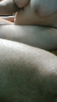 Chubby MILF Giving Handjob Cumshot