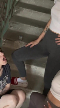 Badass Girls Humiliation Lesbian Slut - Spitting and Human Ashtray Dirty Lezdom